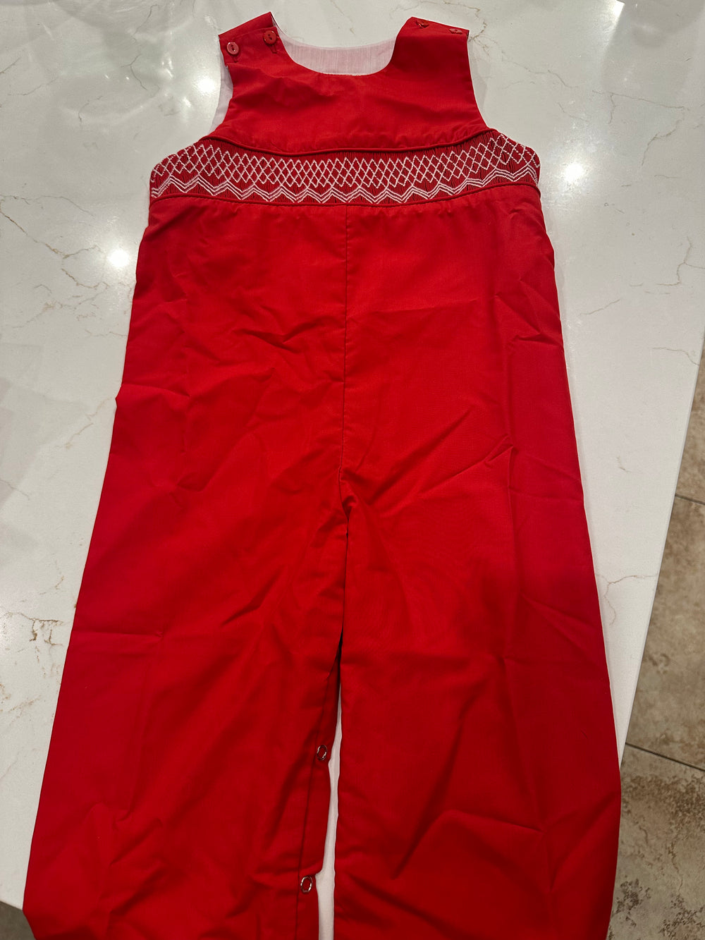 Traditional Smock Light Red Jon Jon Pants 3T