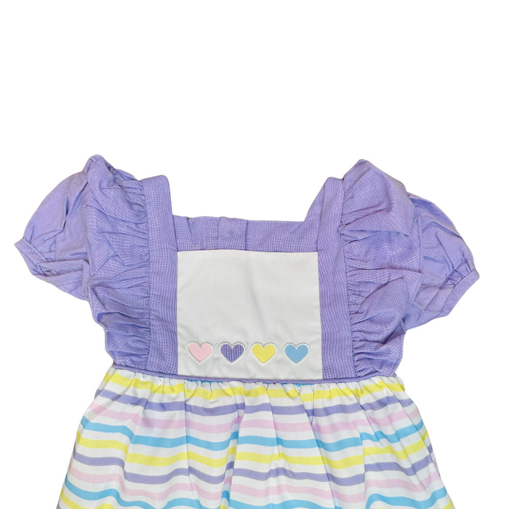 4 Heart Stripe Dress