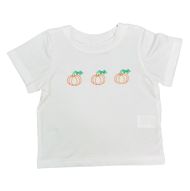 Tri Embroidered Pumpkin Set