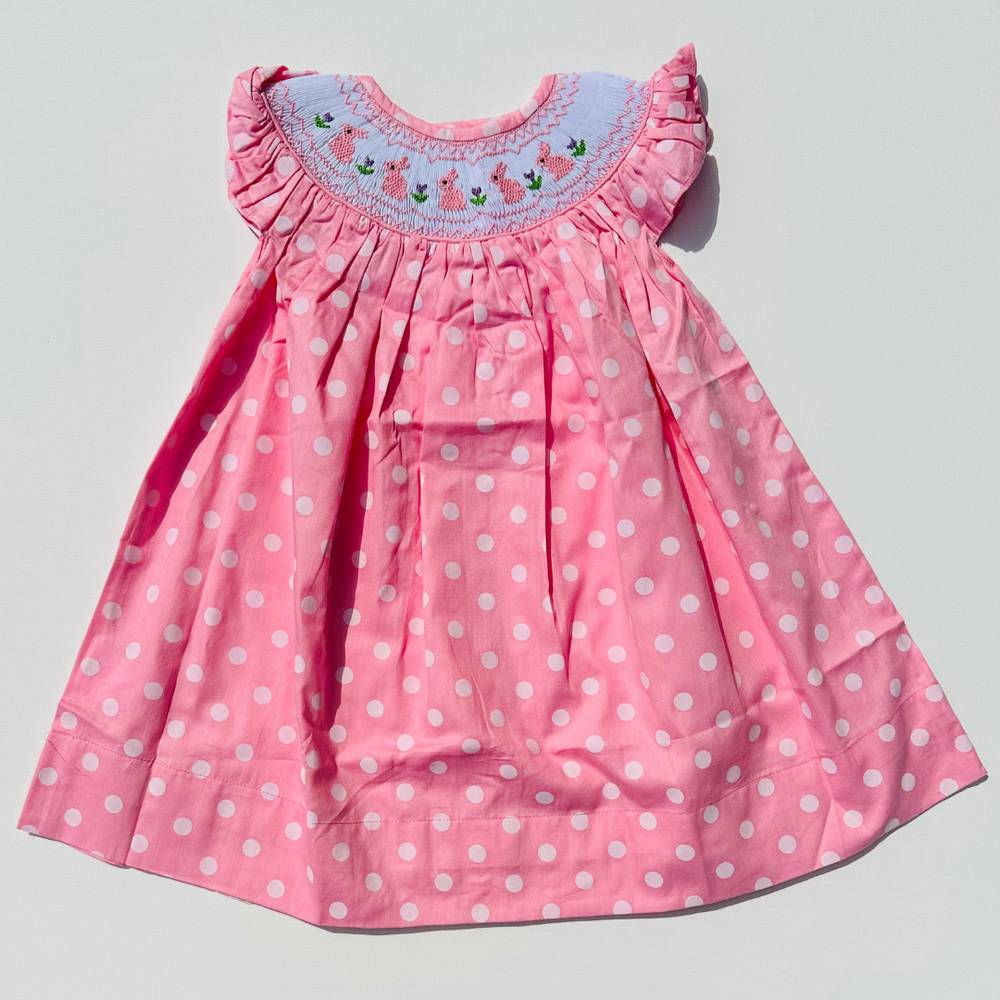 
                      
                        Grace Smocked Bunnies Dress
                      
                    