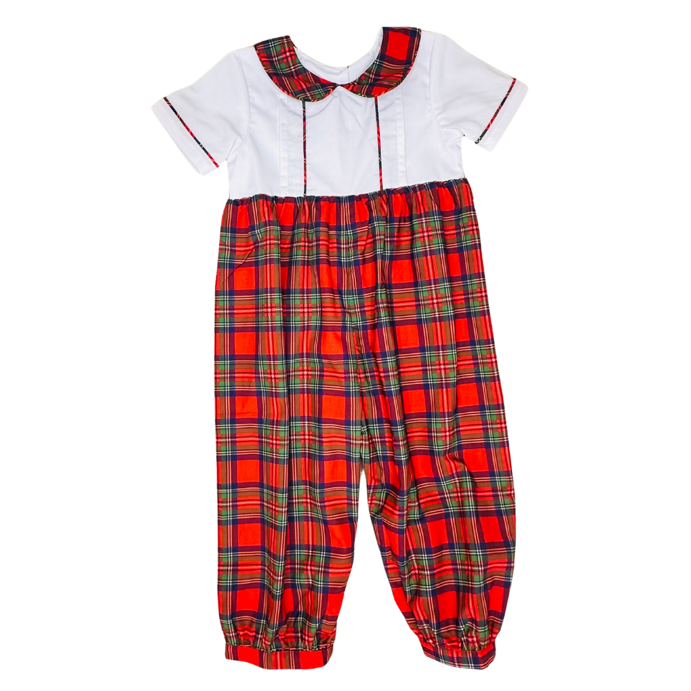 Traditional Christmas Boy Romper