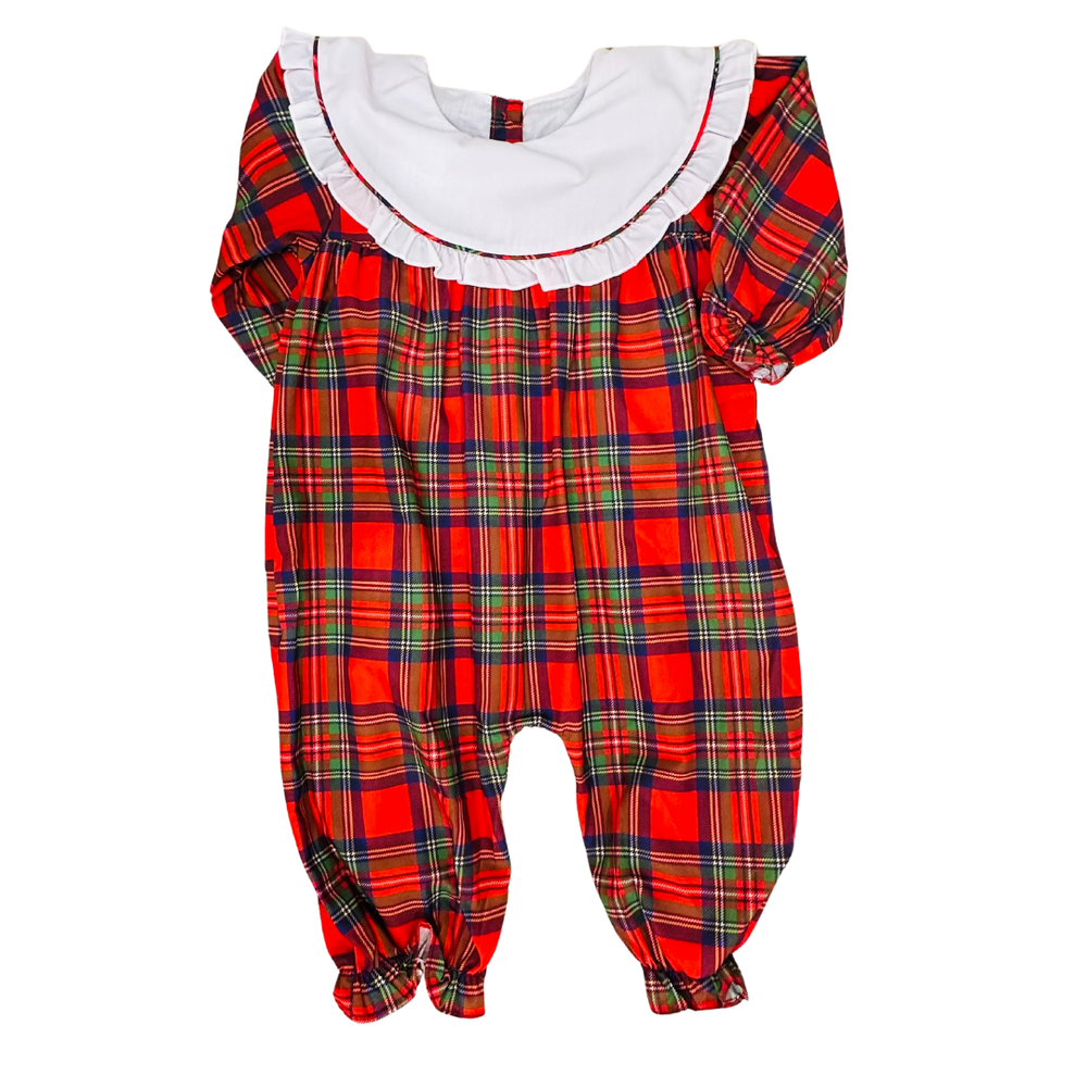 Traditional Christmas Girl Romper