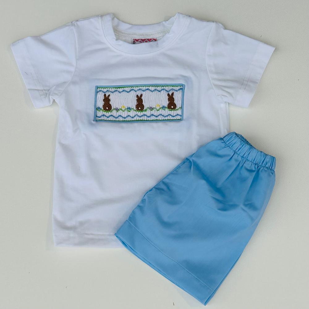 
                      
                        Smocked Bunnies Short Set
                      
                    