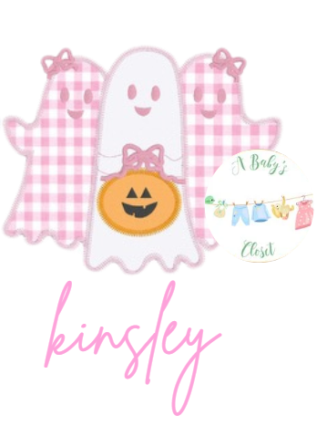 Halloween Ghost Applique Monogram