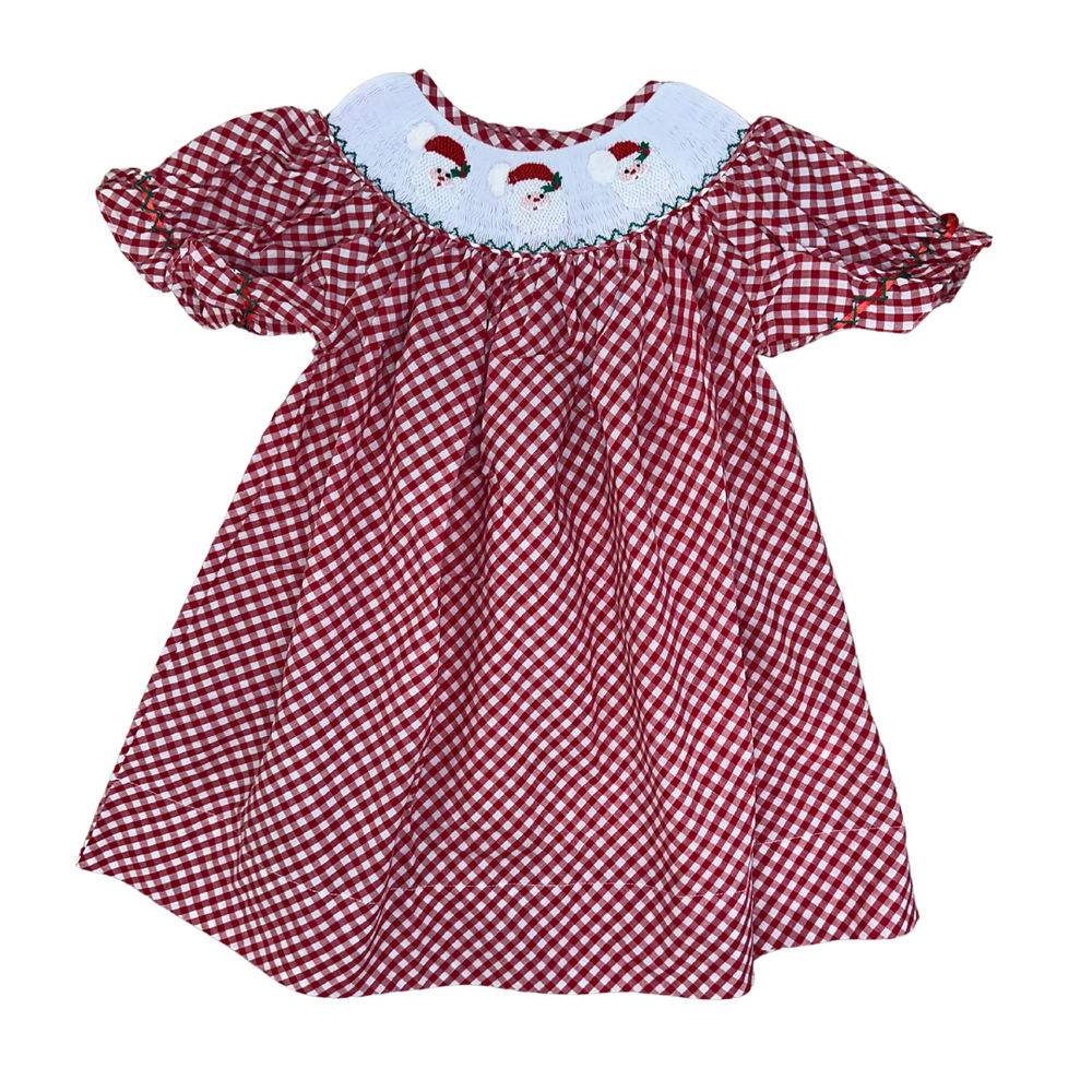 Three Santa Smock Dress