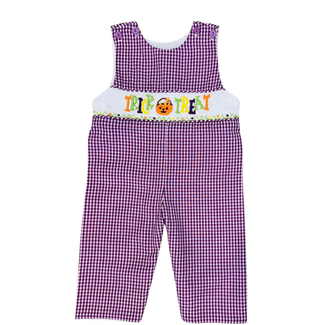 Halloween Trick Or Treat Jon Jon (Gingham)