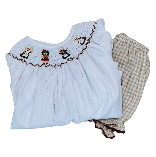 
                      
                        Pilgram Dress & Bloomer Set 6m
                      
                    