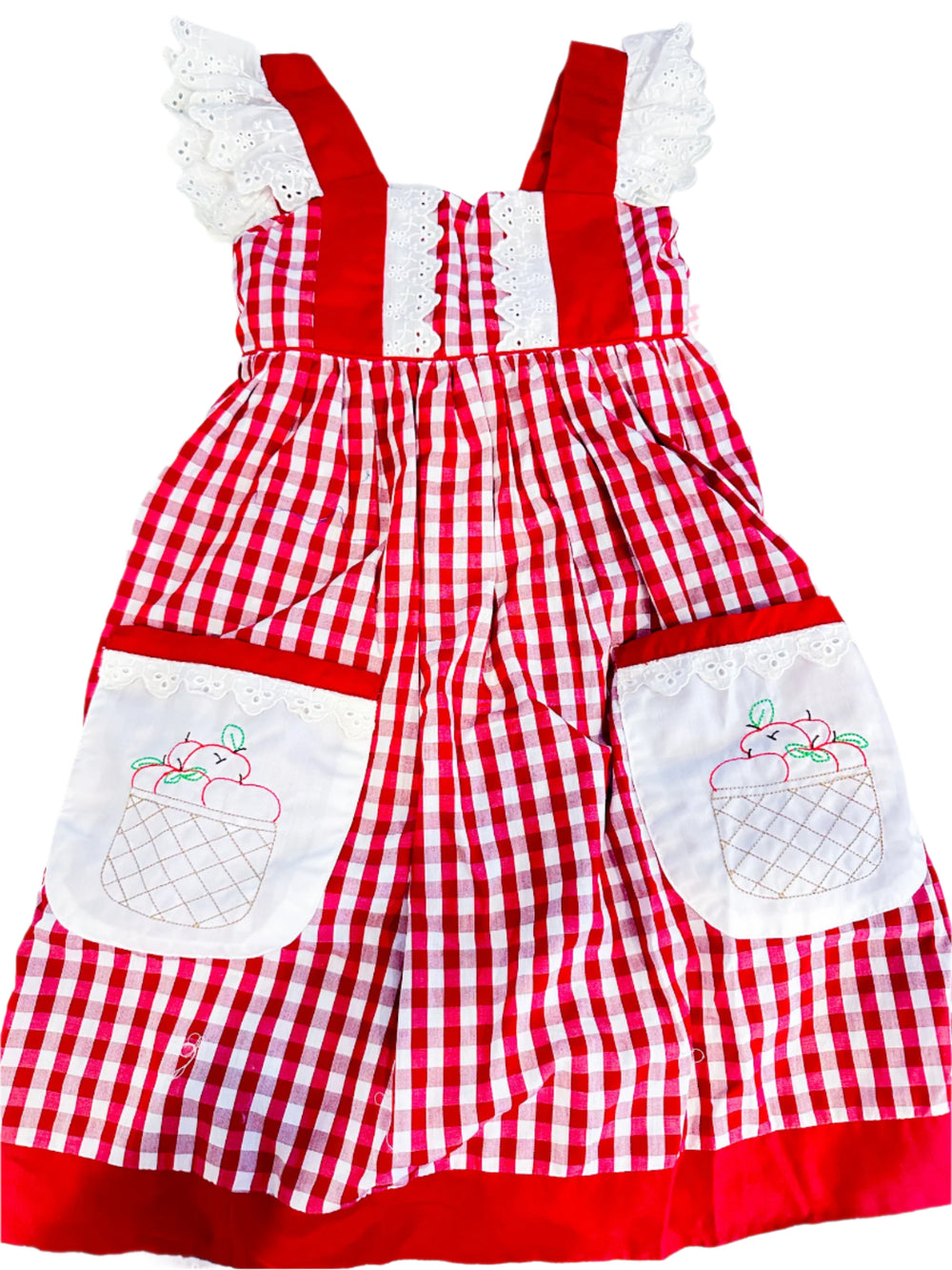 Crimson Apple Basket Dress