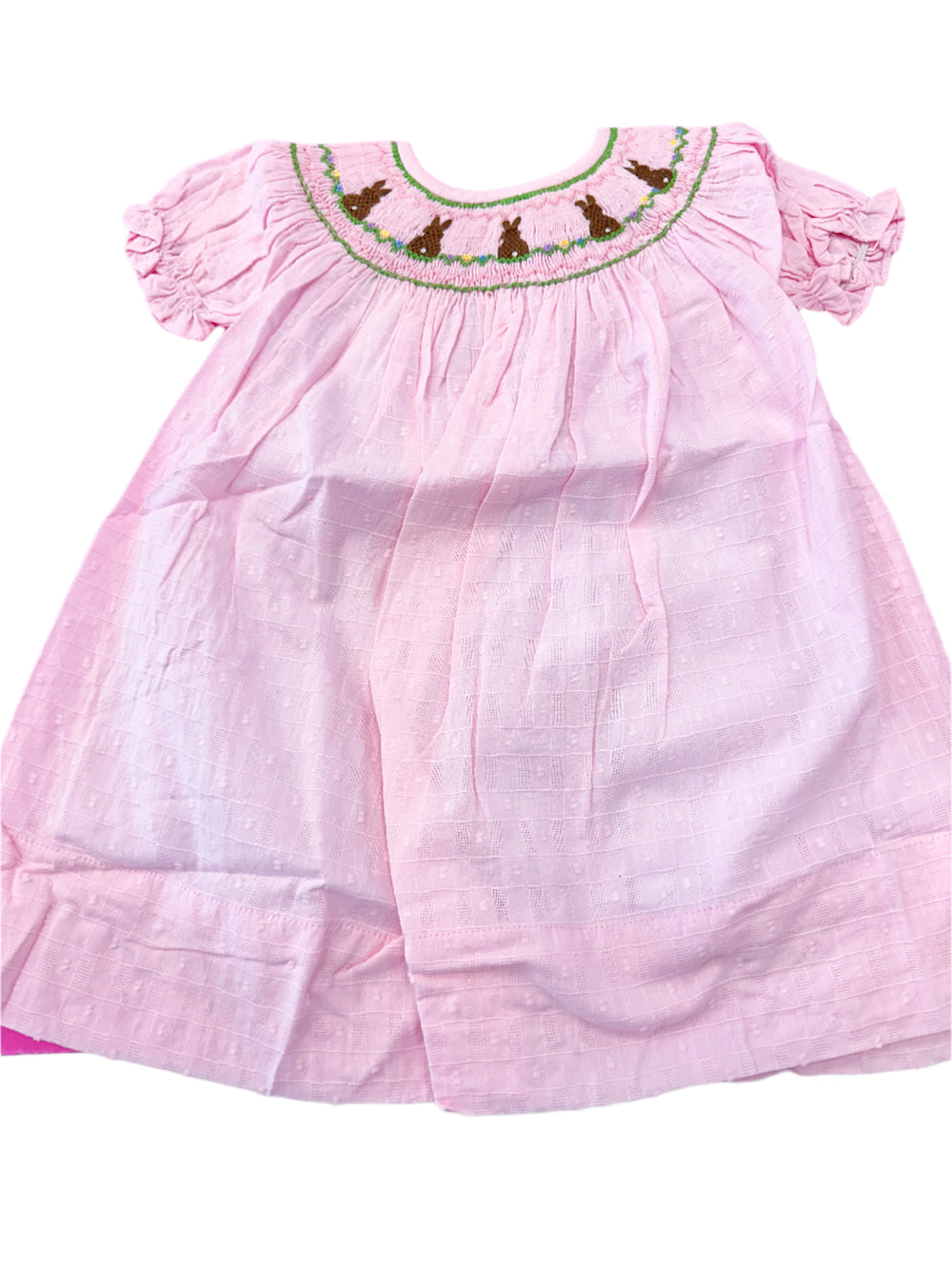 5 Bunny Smocked Dress