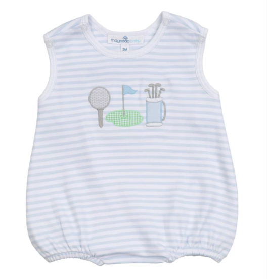 Putting Green Applique Bubble - Light Blue