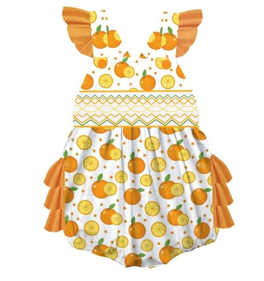 Sweet Citrus Smocked Bubble