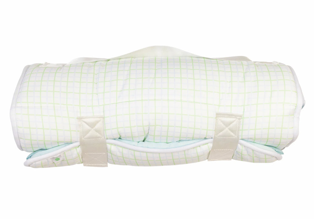 Everyday Nap Mat (Blue, Green & White Gingham)